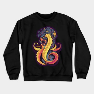 Plastic Macaroni Boho Trippy Hippy Fusilli Crewneck Sweatshirt